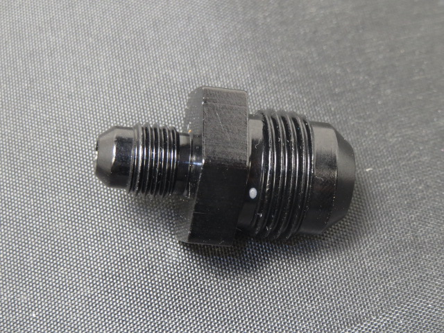(image for) -8 Male to -6 Male Flare Reducer- Aluminum BLACK